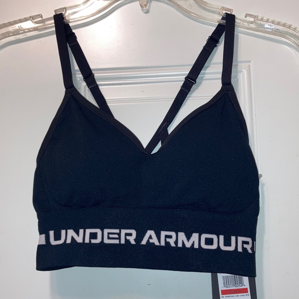 Under Armour Sports Bra with Logo‎ Band XS NWT